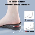 Men Women Invisible Height Increase Insoles Heel Lift Taller Shoe Inserts Pad Us