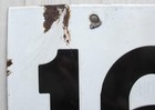 Vintage New York Subway Train Station Porcelain Sign 168th Street Distressed Nyc