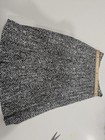 Vintage Adolph Schuman For Lilli Ann Midi Skirt  Black And White Abstract Print 