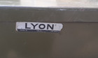 Vintage Lyons 24 Drawer Metal Parts Cabinet  17  Deep  Label Holders - Usa