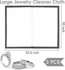 3 Pcs Silver Polishing Cloth  Large 10  X 12 5  Jewelry Cleaner Cloth  Soft Jewe