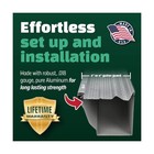 A-m Gutter Guard 5  X 100 Ft Mill Finish Aluminum  Leaf   Debris Protection