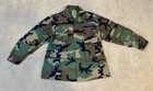 Us Air Military Cold Weather Field Jacket Parka Mens Med Woodland Camo W liner