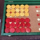 Vtg Cardinal    Backgammon Set With Bakelite Dice And 1 1 4  Bakelite Checkers