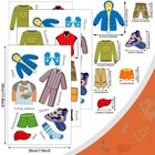32 Count Dresser Clothing Decals 4 Sheets Wardrobe Stickers Dresser Labels Fo   