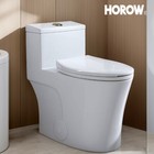Horow T0338w One Piece Toilet Elongated 10  12   Rough-in Dual Flush