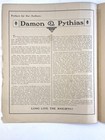 1908  K Of P  Knights Of Pythias    damon And Pythias    Fraternal Lancaster Nh Ooak