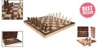 Elegant 15 7-inch Wooden Chess Set - Portable Folding Design For Families