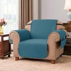 Sofa Slipcover Reversible Couch Cover Furniture Protector With Elastic Straps   