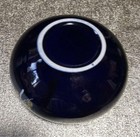 Crane Ashtray Dark Navy Japanese Pattern Antique W14cm Excellent From Japan