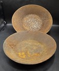 2 Antique Gold Miners Pan Metal Vintage Prospecting Gold Mining 12    14 5 