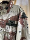 Vtg 90s Us Military Bdu Coat Mens Med  Long Desert Storm Camo Chocolate Chip