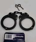 Smith   Wesson Model M100-1 Blued Black Handcuffs   2 Keys