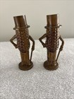 Rare Gold Mr Peanut Salt   Pepper Shakers 4    Planters Peanuts Plastic