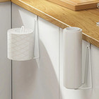 1pc No Drill Toilet Paper Holder Wall Mount Tissue Roll Rack Easy Install - New
