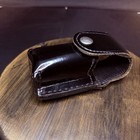 Ppct Mace Oc Pouch Leather Plain Black Nickle Snap Duty Belt Pepper Spray Holder