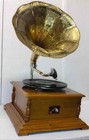 Vintage Hmv Gramophone Fully Functional Working Phonograph  Win-up Record Player