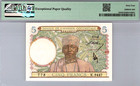 French West Africa 5 Francs 1941 - 1942 Pmg 64 Epq Choice Unc Pick   25