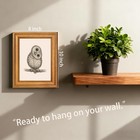 Vintage Gold Framed Wall Art For Living Room  Owl Canvas Wall Print For Bedro   