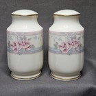 Noritake Magnificence 9736 Salt And Pepper Shakers Set Gold Rim 3      