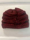 Womans Beanie Tail Messy Bun Hat Ponytail Stretchy Knitted Crochet Skull Cap