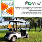 Slow Moving Vehicle Sign With Mounting Kit Aluminum Triangle Warning Smv Sign 2x