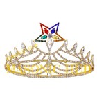 Free Masonic O e s Worthy Matron Gold Tone With Hand Polished Adjustable Crown