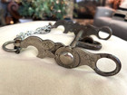 Antique Kissing Birds Shank  Half Breed Bit With Detailed Engraved Silver Work
