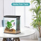 Betta Fish Tank  2 Gallon Glass Aquarium Starter Kit  Small Fish Tank With Fi   