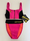Vtg 80s 90s Body Glove Robin Piccone Bikini Swimsuit Neoprene 2-pc Tags 7 8 Nos