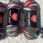 Red Heart Super Saver 10 Skeins Mistletoe Weight  4 Acrylic Yarn 5-5 Oz 1-10 Oz