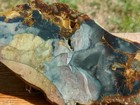 Authentic Tcr Blue Mtn Orbicular Jasper Rough Slab vivid Orbs   Streamers 226 G