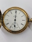 Antique 1896 Elgin Grade 117 Model 2 7j 6s Yellow Gold Fill Pocket Watch Running