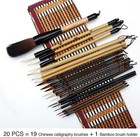 20 Pcs Writing Brush Set - Chinese Calligraphy Brushes With Kanji  Japanese Sumi