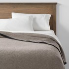 Threshold King  Micro Waffle Reversible Cotton Coverlet Bedding