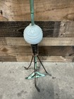 Antique Lightning Rod Metal Glass White Ball Decorative Tripod Base
