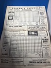 1949 San Diego Padres Scorecard Program Scored Minnie Minoso