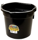Little Giant 20qt Flatback Plastic Bucket Black
