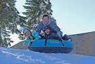 Ultimate Towable Snow Tube Sled With Heavy Duty Cover   Designed For Thrilling W