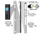 Apc Ap8965 Pdu-8 6kw-three Phase-208v-power Distribution Unit L21-30p Connector