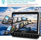 10 1  Full Hd Car Headrest Monitor Portable Dvd Player Sync Screen Hdmi Usb Sd