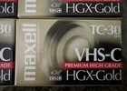 Lot Of 4 Maxell Camcorder Video Cassette Tc-30 Vhs-c Hgx-gold Premium High Grade