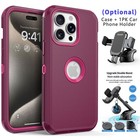 For Iphone 15 Pro Case Shockproof Heavy Duty Rugged Hard Cover  car Phone Holder