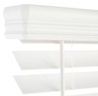 Custom Cut Sizes White Cordless 2 1 2  Premium Faux Wood Blinds Presale