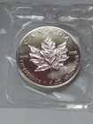 1988 Canadian  5 Dollar Maple Leaf 9999 1 Oz Fine Silver