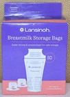 Lansinoh Breastmilk Storage Bags 50 Count 6 Oz W  2 Pump Adapters New Sealed Box