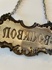Vintage Gorham Sterling Silver Bottle Tag For Bourbon