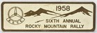 1958 Bsce B s c e  Scca Sport Car Club Rallye Race Rocky Mountain Rally Colorado