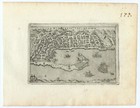 Antique Map  messina   italy  Francesco Valegio-d  Rascicotti  C 1598