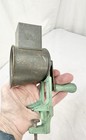 Antique Vtg Green Lorraine Nut Cheese Grinder Metal Clamp Kitchen Display Frship